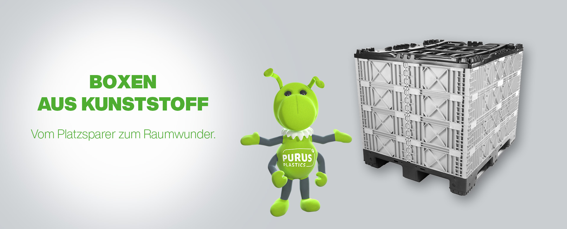 Vario Box und FIDUS Maskottchen auf hellgrauem Hintergrund